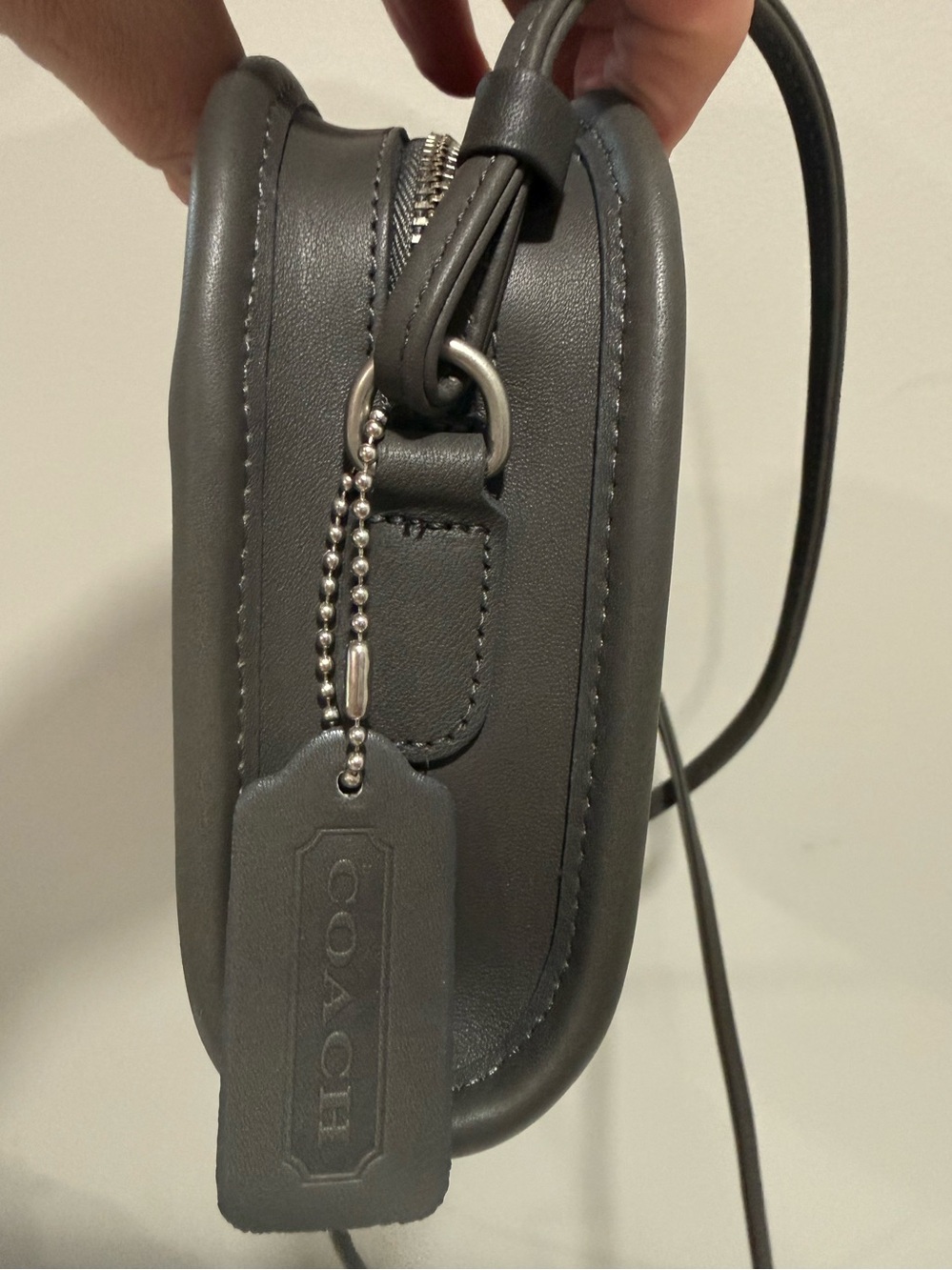 NWT Vintage 1998 Coach Abbie 9017  Dark Gray with Nickel Hardware Deadstock - Picture 13 of 16